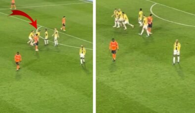 Tadic’in Talisca’ya saldırmaya çalıştığı anların tribün çekimi